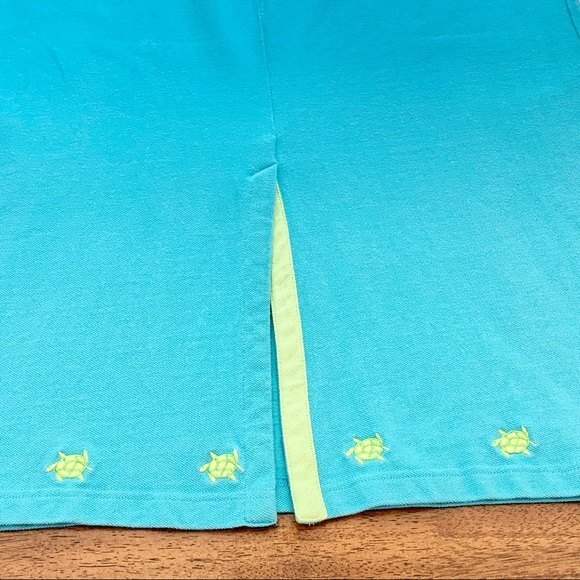 The Quacker Factory Embroidered Turtle 90s Quirky Pull On Midi Skirt M - Picture 4 of 8